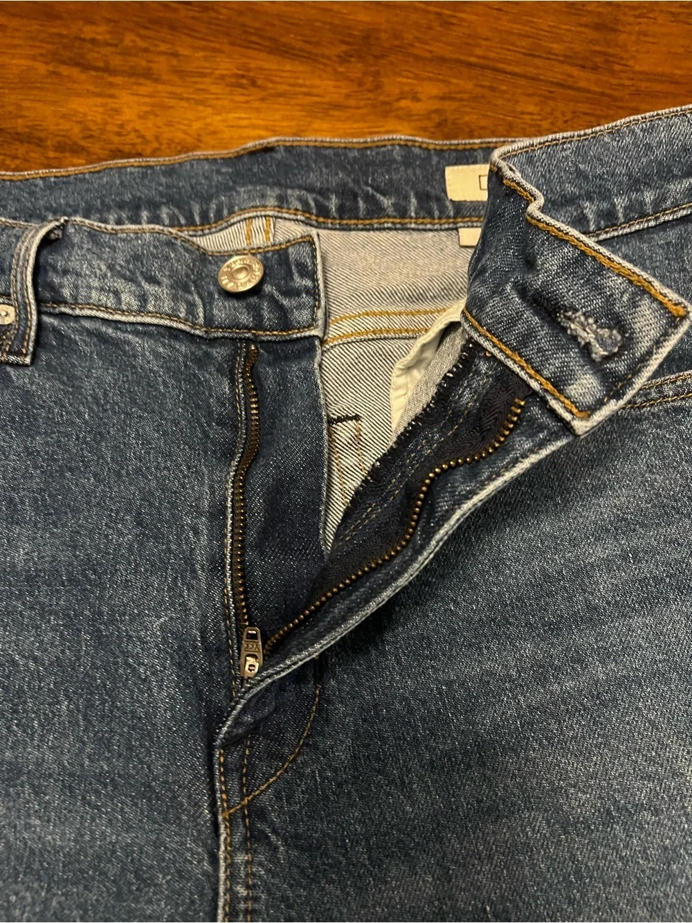 AYR The Lala Jeans Straight Leg True Story Medium Wash Womens 29S Minimalist
